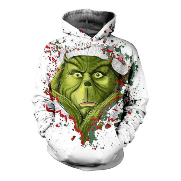 GRINCH CARTOON ANIME GRAPHIC GREEN HOODIE Quality Printed Hoodies Graphic Hoodies Galore
